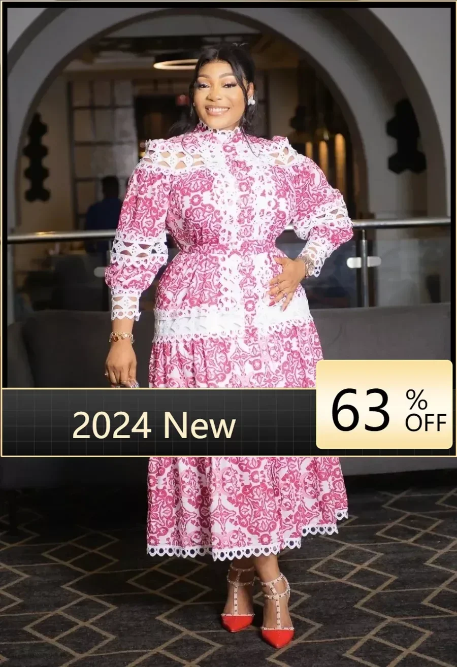 Women Lace Printed Dress Vintage Elegant Patchwork Hollow Out Long Sleeve Lace Up A Line Dresses Ball Gown Casual Clothes
Women Lace Printed Dress Vintage Elegant Patchwork Hollow Out Long Sleeve Lace Up A Line Dresses Ball Gown Casual Clothes