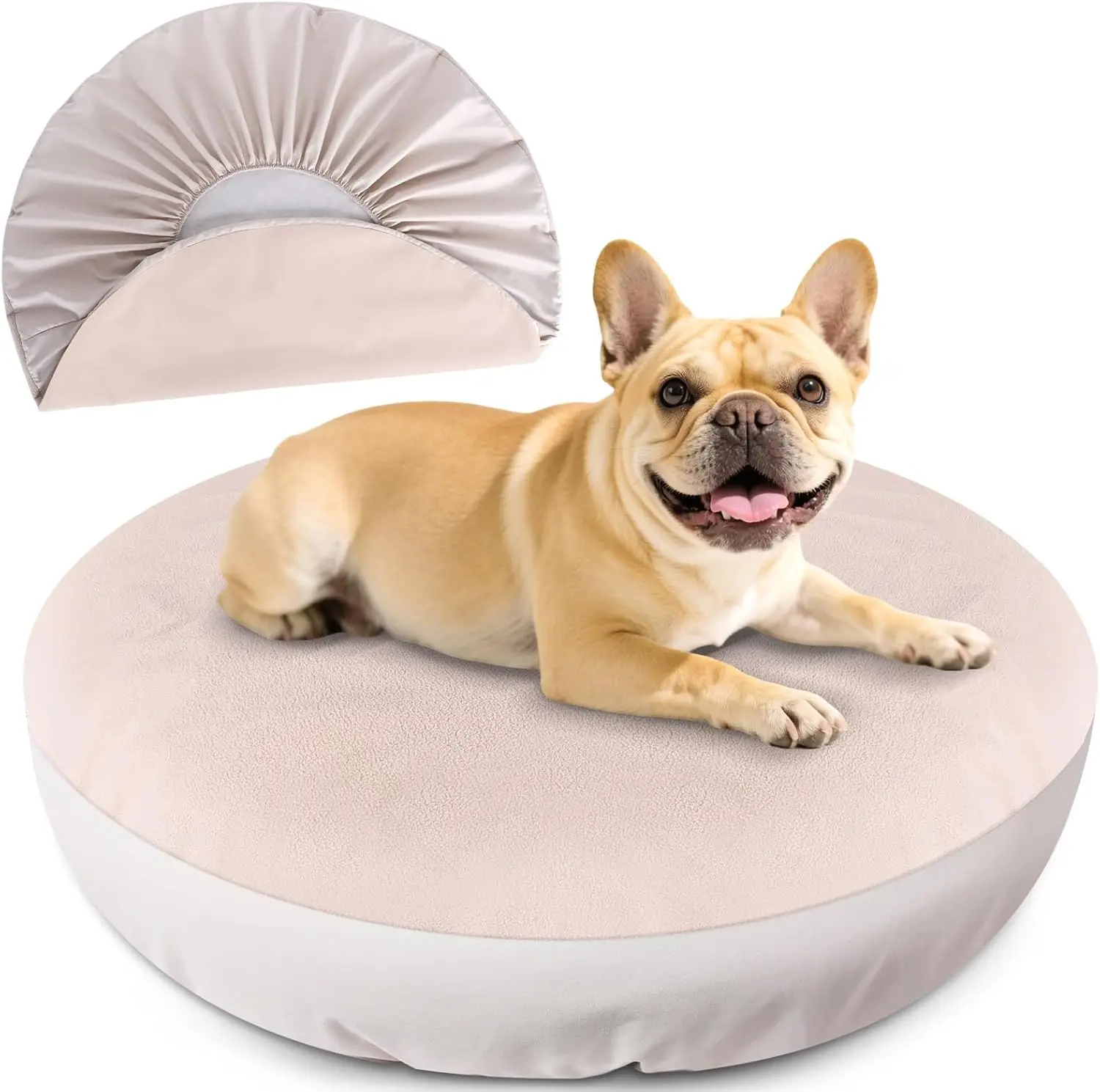 Washable Dog Bed Cover 36' Round Waterproof Beige Soft Noiseless Replacement
Washable Dog Bed Cover 36' Round Waterproof Beige Soft Noiseless Replacement