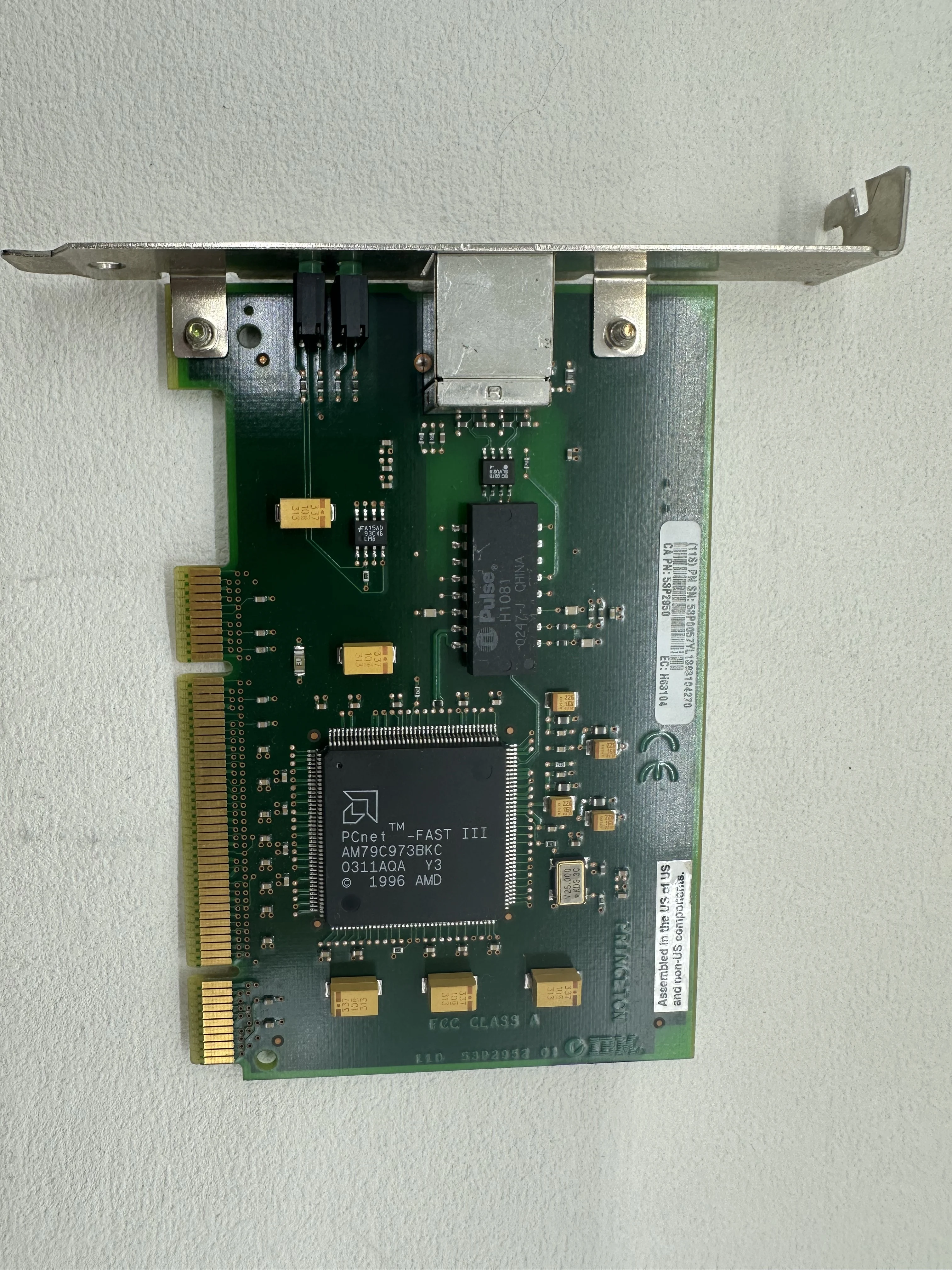 53P0057 PCI 10/100 Ethernet IOA Adapter Second-hand
53P0057 PCI 10/100 Ethernet IOA Adapter Second-hand