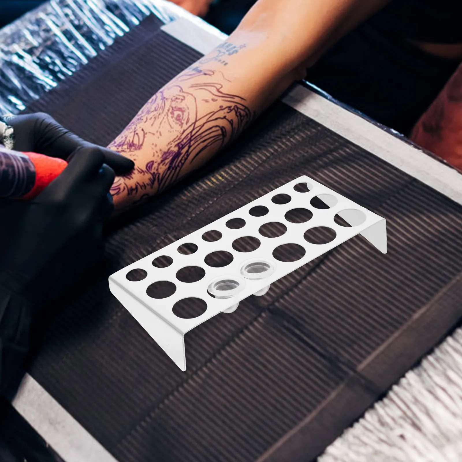 Органайзер для тату-пигментов из нержавеющей стали - Подставка для чернил с отверстиями, устойчивый держатель для пигментов, аксессуары для татуировок, профессиональные принадлежности
Органайзер для тату-пигментов из нержавеющей стали - Подставка для чернил с отверстиями, устойчивый держатель для пигментов, аксессуары для татуировок, профессиональные принадлежности