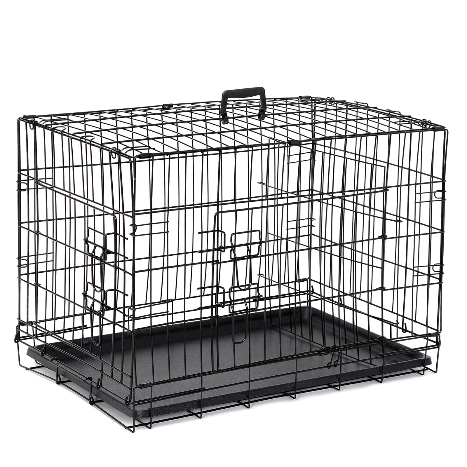 30'' Dog Crate Kennel Folding Metal Pet Cage 2 Doors with Tray for S/M Dog
30'' Dog Crate Kennel Folding Metal Pet Cage 2 Doors with Tray for S/M Dog
