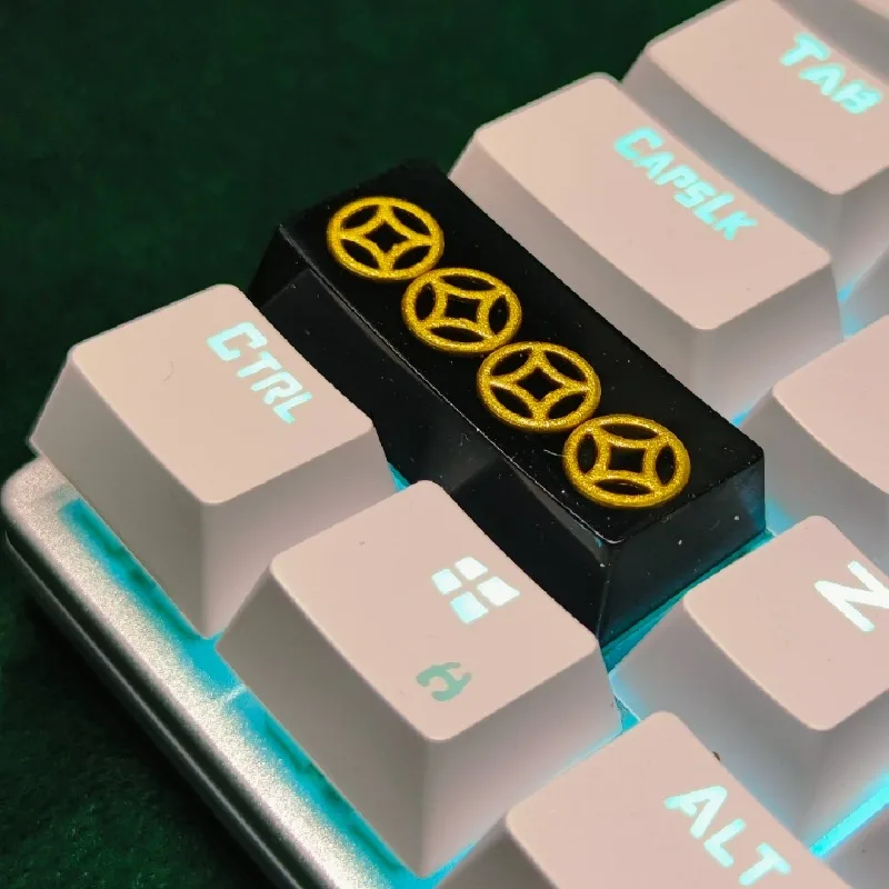 Four Gold Keycap Resin Cherry Profile Customized Decorative Keycap for MX Cross Switch Game Mechanical Keyboard Accessories Gift
Four Gold Keycap Resin Cherry Profile Customized Decorative Keycap for MX Cross Switch Game Mechanical Keyboard Accessories Gift