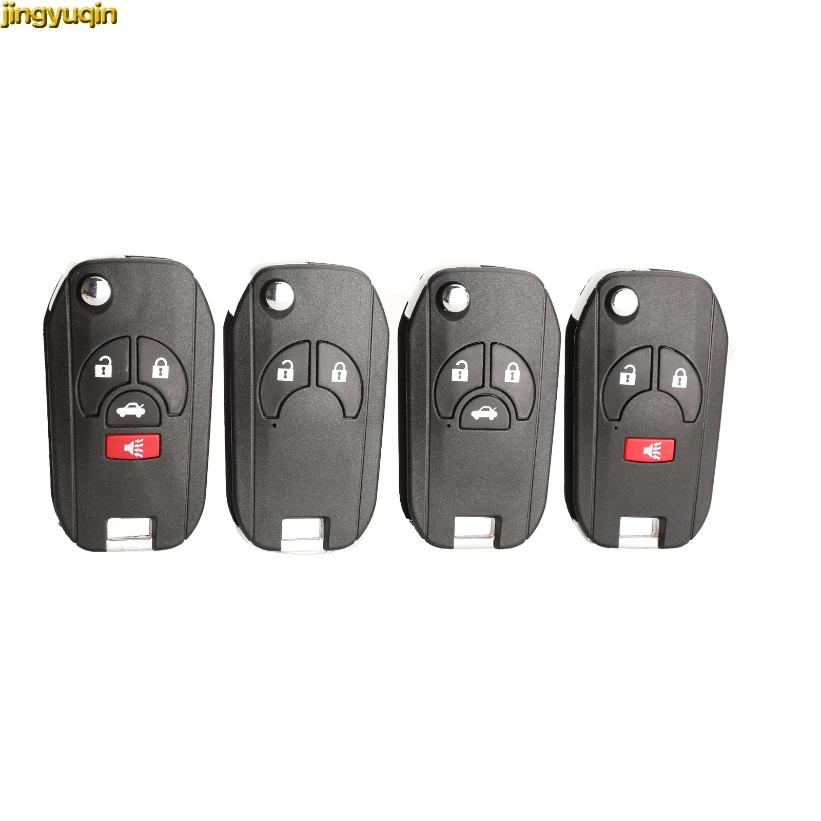 Jingyuqin Remote Flip Folding Car Key Shell For Nissan Altima Maxima Sentra Versa Uncut Blade 4 Buttons Key Case Fob
Jingyuqin Remote Flip Folding Car Key Shell For Nissan Altima Maxima Sentra Versa Uncut Blade 4 Buttons Key Case Fob