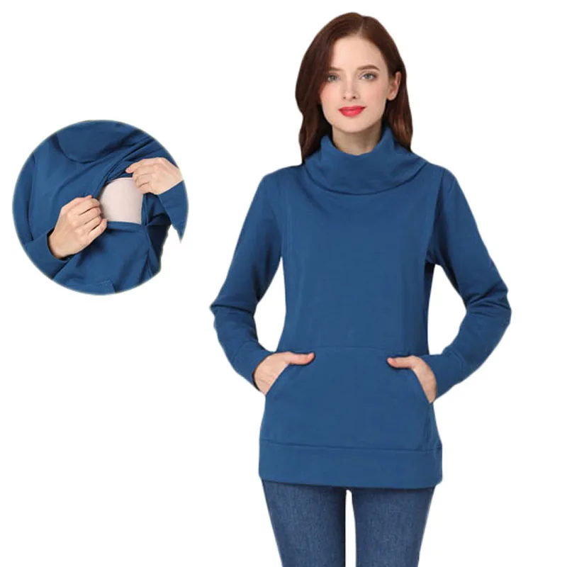 Maternity Sweatshirt Autumn Winter High Neck Breastfeeding Clothes Loose Nursing Hoode Lactation Clothes for Pregnant Women
Maternity Sweatshirt Autumn Winter High Neck Breastfeeding Clothes Loose Nursing Hoode Lactation Clothes for Pregnant Women