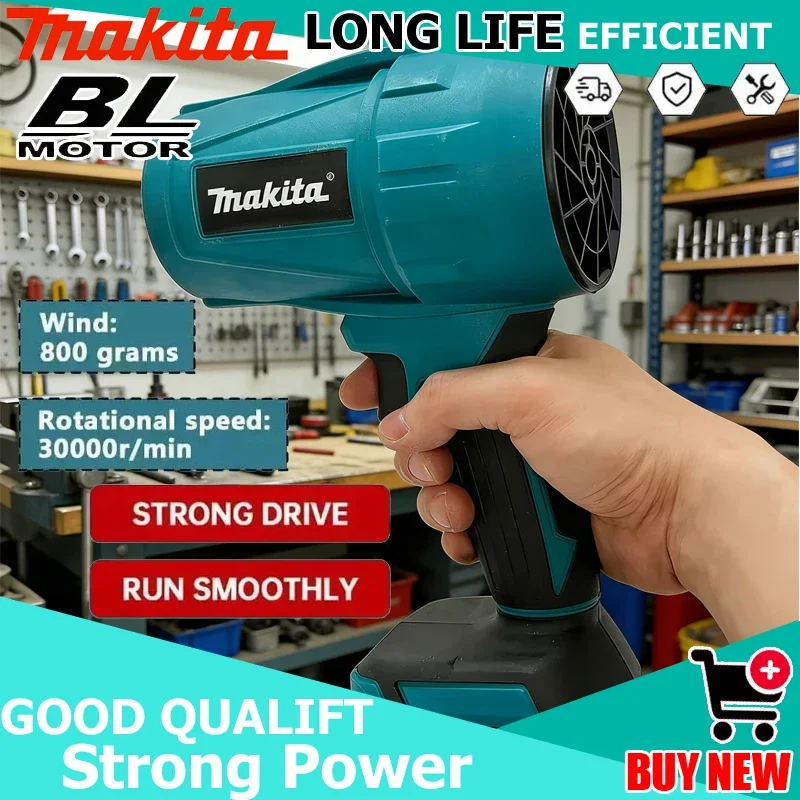 Makita Tool 18V 30000RPM Turbo Jet Fan Violent Blower Electric Air Duster Rechargeable with Light for Car Cleaning Tool
Makita Tool 18V 30000RPM Turbo Jet Fan Violent Blower Electric Air Duster Rechargeable with Light for Car Cleaning Tool