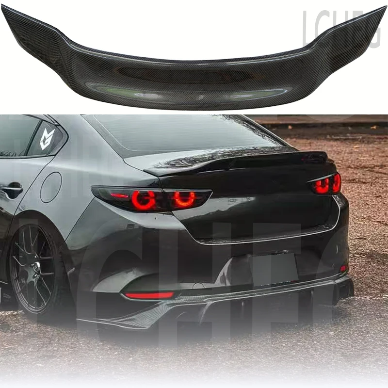 For Mazda 3 Sedan Car Rear Trunk Real Carbon Fiber Spoiler Wing Lid Rear Tail Lip kit Glossy Black R Style 2020 2021 2022 2023
For Mazda 3 Sedan Car Rear Trunk Real Carbon Fiber Spoiler Wing Lid Rear Tail Lip kit Glossy Black R Style 2020 2021 2022 2023