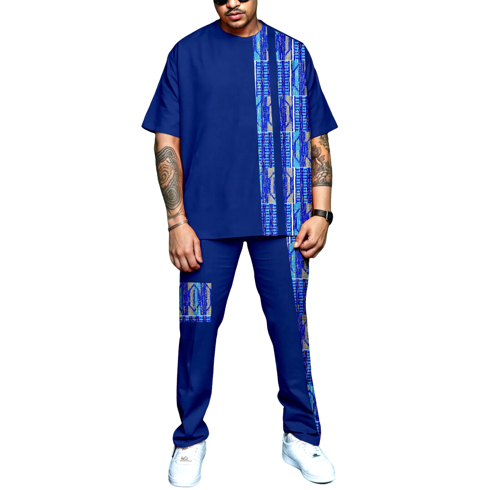 African Men Suits 2 Piece Shirt Pants Fashion Short Sleeve Dashiki Casual Tribal Attire
African Men Suits 2 Piece Shirt Pants Fashion Short Sleeve Dashiki Casual Tribal Attire
