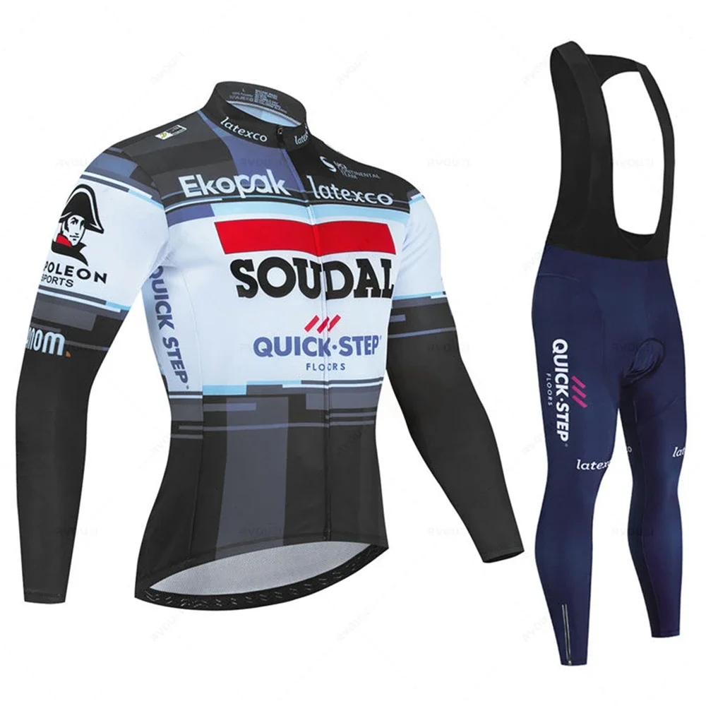 Soudal Quick Step 2023, мужской комплект из трикотажа для гонок на весну и осень, одежда для велосипеда Mountian, одежда Ropa Ciclismo Ciclismo
Soudal Quick Step 2023, мужской комплект из трикотажа для гонок на весну и осень, одежда для велосипеда Mountian, одежда Ropa Ciclismo Ciclismo