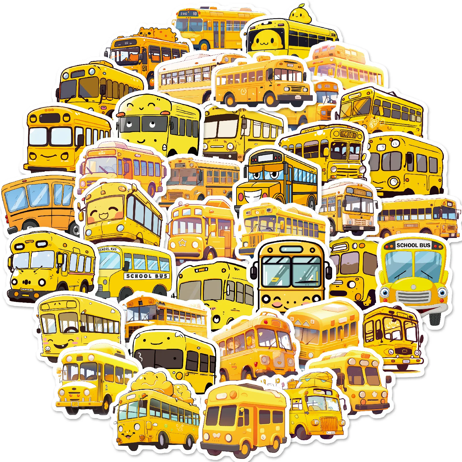 10/50PCS Yellow School Bus Stickers Safety Transportation Cartoon Decals Kids Toys DIY Laptop Guitar Car Bike Skateboard Sticker
10/50PCS Yellow School Bus Stickers Safety Transportation Cartoon Decals Kids Toys DIY Laptop Guitar Car Bike Skateboard Sticker