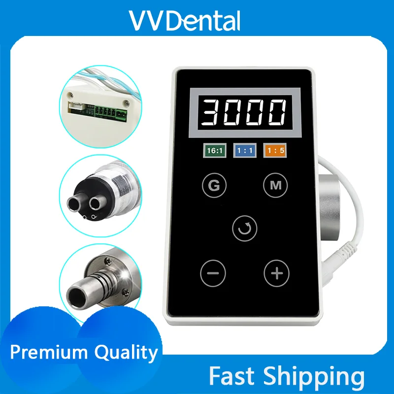 Dental Brushless LED Micromotor Built-in Electric Micro Motor Dentistry Accessories Fit 1:1/1:5/16:1 Contra Angle Handpiece
Dental Brushless LED Micromotor Built-in Electric Micro Motor Dentistry Accessories Fit 1:1/1:5/16:1 Contra Angle Handpiece