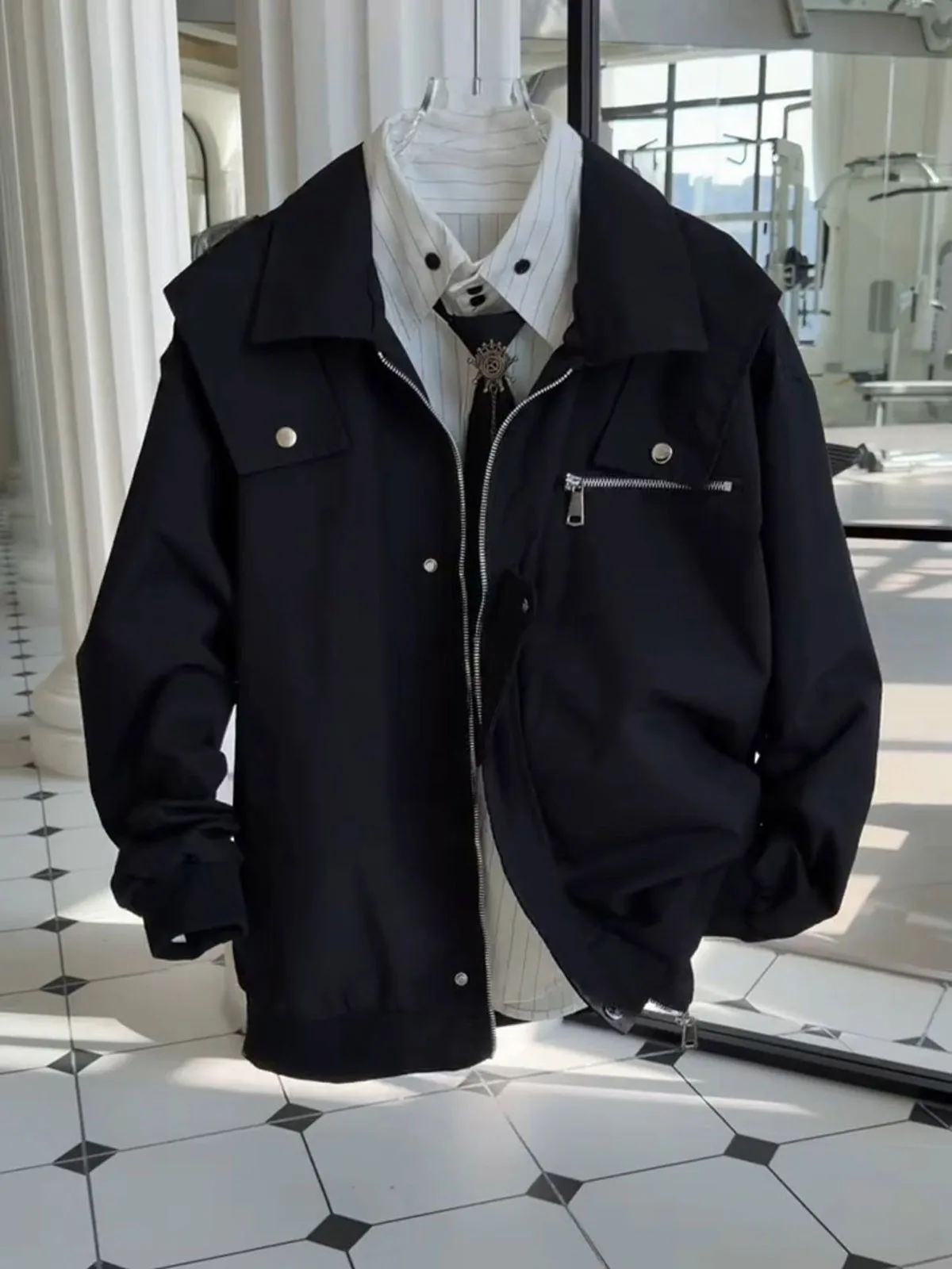 American Workwear Style Men's Short Pilot Jacket Summer Cleanfit Outerwear Coat Casual Popular Loose Fit Youth Fashion
American Workwear Style Men's Short Pilot Jacket Summer Cleanfit Outerwear Coat Casual Popular Loose Fit Youth Fashion