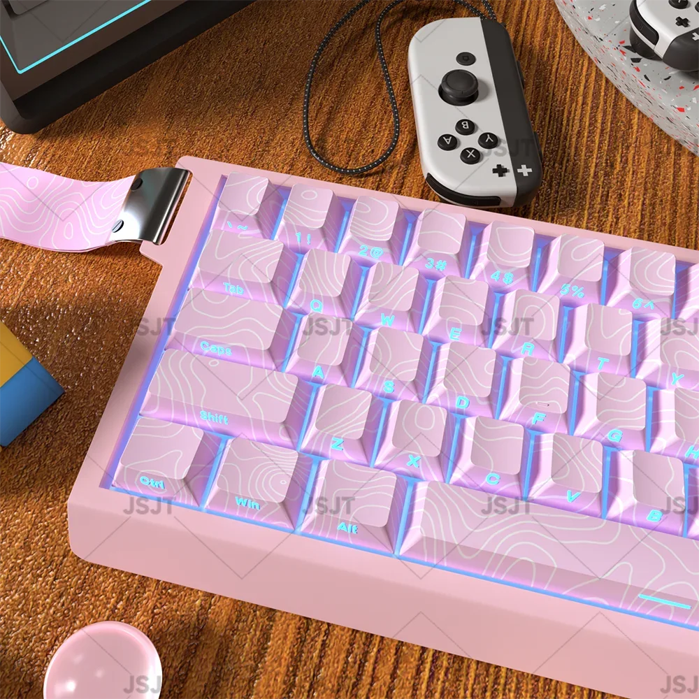Pink contour pbt side engraved transparent keycap for wooting60/ND63/68/HI75/84/96
Pink contour pbt side engraved transparent keycap for wooting60/ND63/68/HI75/84/96
