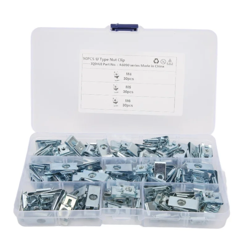 90pcs Car Fasteners Clip Nut Anti Rust U Type Fastener Clips Replacement For Car Body Panel
90pcs Car Fasteners Clip Nut Anti Rust U Type Fastener Clips Replacement For Car Body Panel