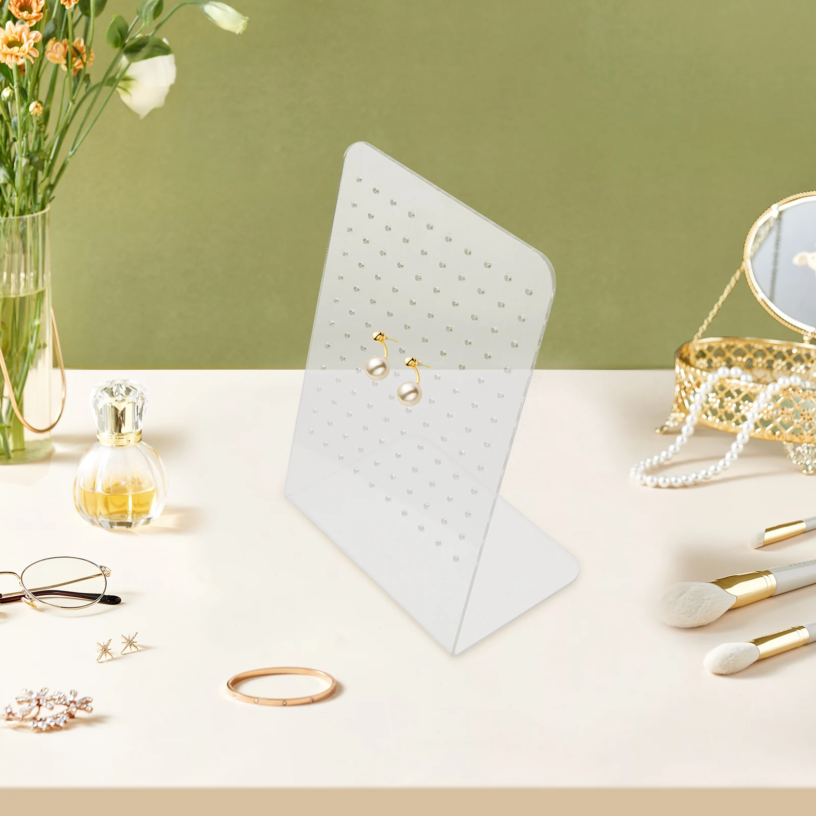 2 pcs Storage Rack Jewelry Display Rack 120 Holes Clear Acrylic Earring Display Stand Necklace Bracelet Organizer
2 pcs Storage Rack Jewelry Display Rack 120 Holes Clear Acrylic Earring Display Stand Necklace Bracelet Organizer