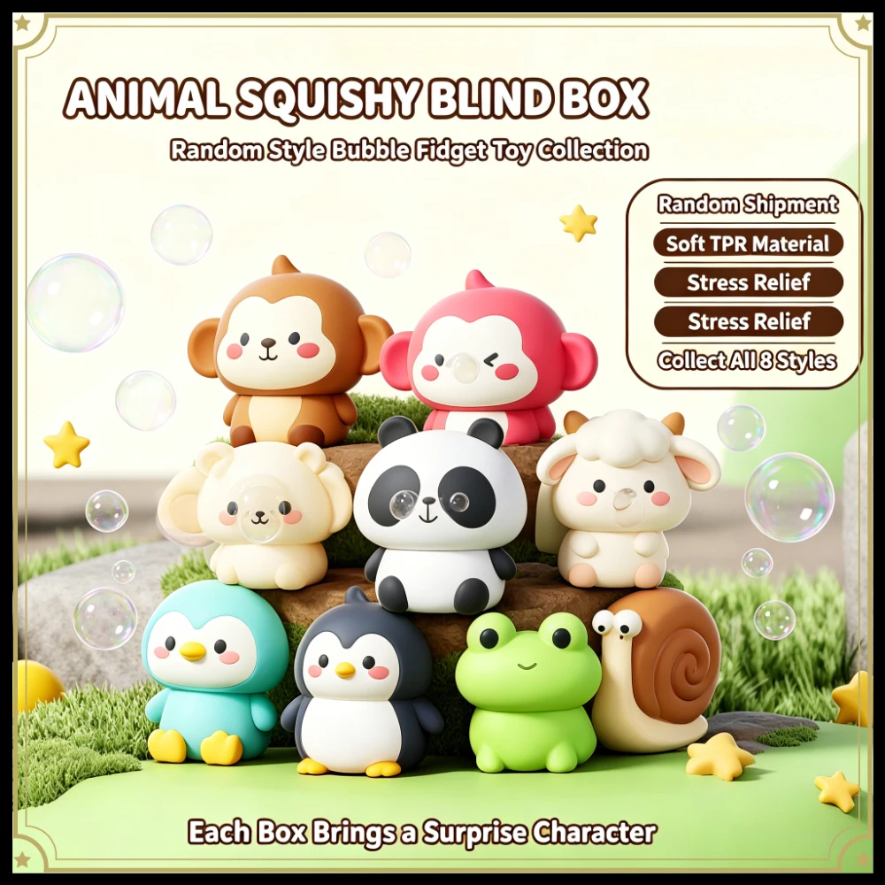 The explosive embossing technique creates bubbles. These animal toys are shipped randomly and come with surprising small items. They are an excellent way to relieve stress. They are suitable both as gifts and for personal use.
The explosive embossing technique creates bubbles. These animal toys are shipped randomly and come with surprising small items. They are an excellent way to relieve stress. They are suitable both as gifts and for personal use.