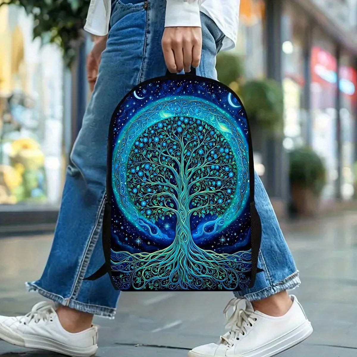 1pc, Tree of Life Backpack, Large Capacity 17-inch Casual Backpack Laptop Bag with Water Bottle Holder - Lightweight and Durable
1pc, Tree of Life Backpack, Large Capacity 17-inch Casual Backpack Laptop Bag with Water Bottle Holder - Lightweight and Durable