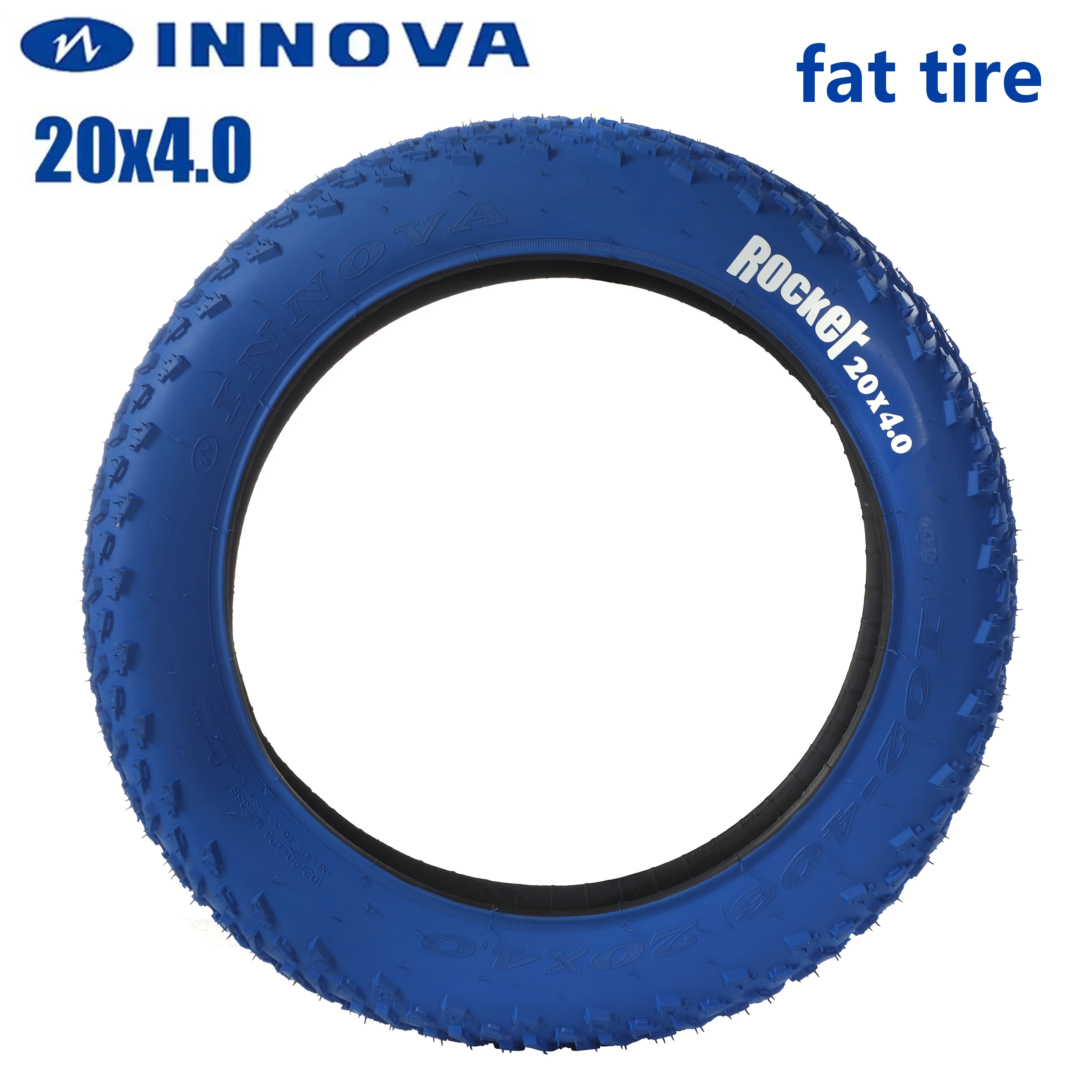 INNOVA Bicycle ATV Beach Bike Tire 20x4.0 City Fat Bike Tires Ultralight 1475g Wire Bead Blue Color High Quality
INNOVA Bicycle ATV Beach Bike Tire 20x4.0 City Fat Bike Tires Ultralight 1475g Wire Bead Blue Color High Quality