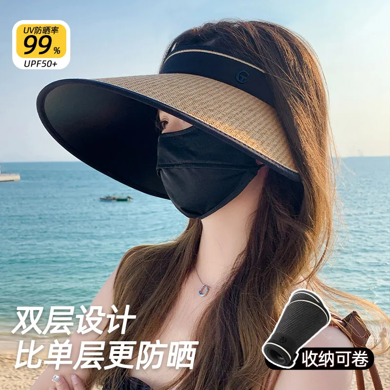 Spring and Summer New Sun Protection Hat Big Brim Straw Hat Female Outdoor Cycling Sun Hat Foldable Air Top Sunhat
Spring and Summer New Sun Protection Hat Big Brim Straw Hat Female Outdoor Cycling Sun Hat Foldable Air Top Sunhat