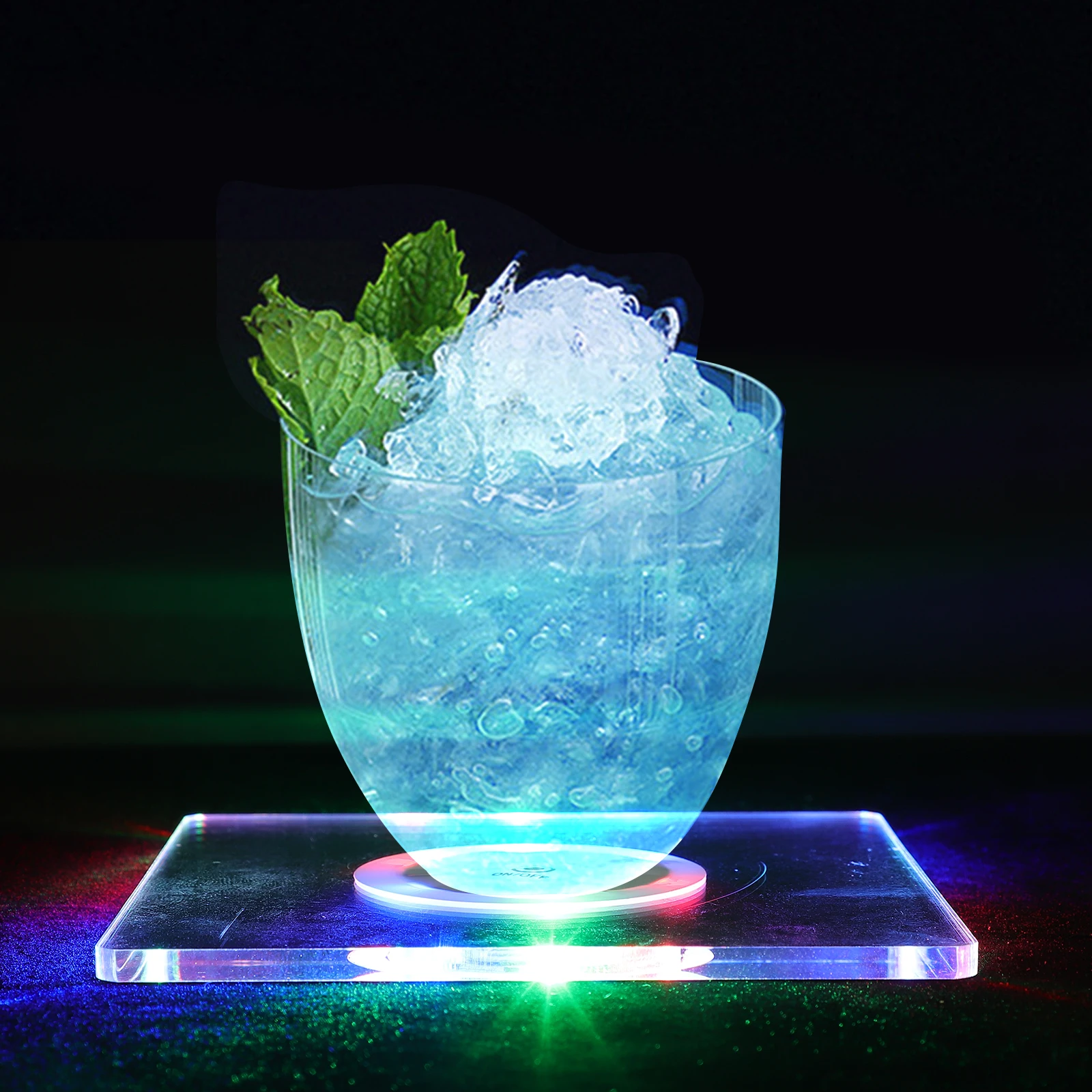 LED Luminous Coaster Glowing Cup Cup Holder Lights Holder Light Acrylic Party Waterproof Bright Colorful Atmosphere
LED Luminous Coaster Glowing Cup Cup Holder Lights Holder Light Acrylic Party Waterproof Bright Colorful Atmosphere