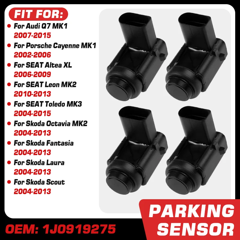 1J0919275 Parking PDC Sensor For Audi Q7 MK1 Porsche Cayenne MK1 SEAT Altea XL SEAT Leon SEAT Toledo Skoda Octavia Skoda Scout
1J0919275 Parking PDC Sensor For Audi Q7 MK1 Porsche Cayenne MK1 SEAT Altea XL SEAT Leon SEAT Toledo Skoda Octavia Skoda Scout