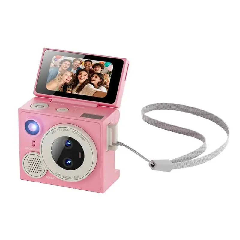 Mini Flip Selfie Screen Thumb Camera 1080P HD Recorder Auto Focus Portable Dual-Lens Retro Camera
Mini Flip Selfie Screen Thumb Camera 1080P HD Recorder Auto Focus Portable Dual-Lens Retro Camera