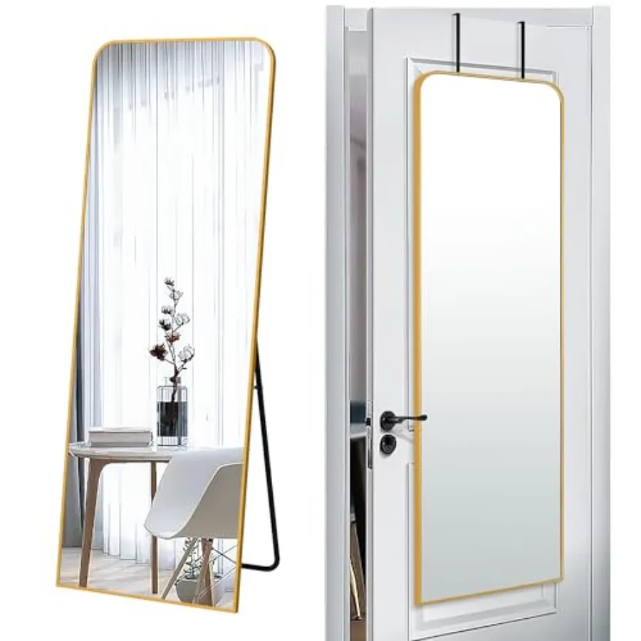 57x20 Door Hanging Full Length Mirror, Floor Height 5.7ft just Body in 1.3ft or Wall Mounted Metal Frame Rectangle Dressing Mir
57x20 Door Hanging Full Length Mirror, Floor Height 5.7ft just Body in 1.3ft or Wall Mounted Metal Frame Rectangle Dressing Mir