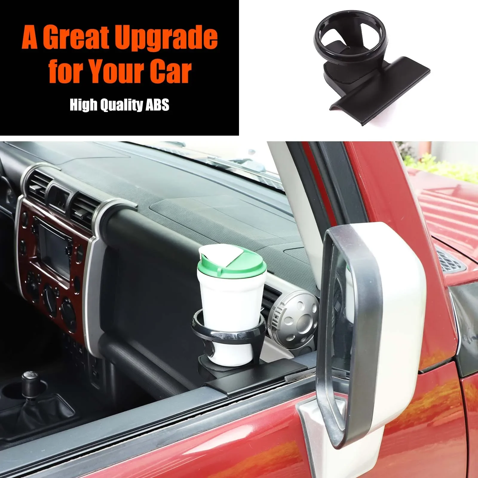 ABS Black For Toyota FJ Cruiser 2007-2021 Car interior door panel water cup holder sticker car interior modification accessories
ABS Black For Toyota FJ Cruiser 2007-2021 Car interior door panel water cup holder sticker car interior modification accessories