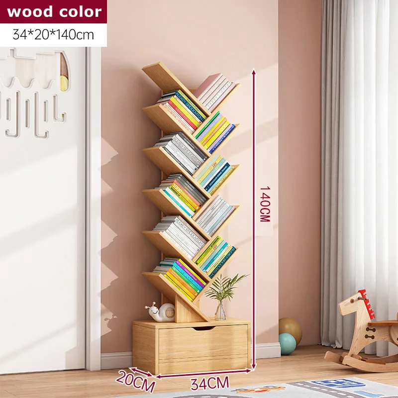 12-Tier Bookshelf with Drawers, Home Floor Tree Organizer, Bedroom Storage Rack, Leaning Wall Cabinet Living Room Small Bookcase
12-Tier Bookshelf with Drawers, Home Floor Tree Organizer, Bedroom Storage Rack, Leaning Wall Cabinet Living Room Small Bookcase