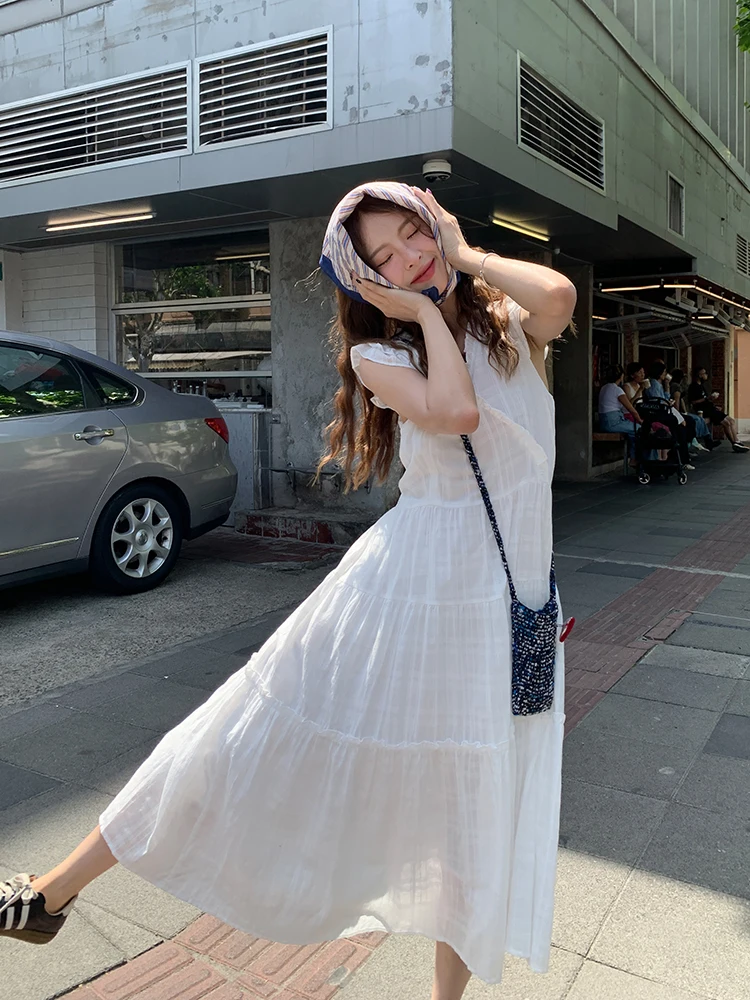 Летнее белое платье миди с v-образным вырезом, женское платье-миди с утягивающей талией, хлопок 00% Faionable Ele
Летнее белое платье миди с v-образным вырезом, женское платье-миди с утягивающей талией, хлопок 00% Faionable Ele