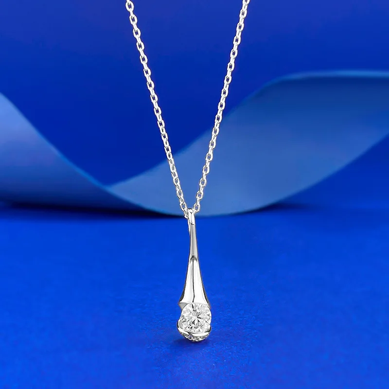 New S925 Silver White Gold Water Drop Bottle with Small Waist Set 5.0 White Zirconium Necklace for Women's Wedding Jewelry
New S925 Silver White Gold Water Drop Bottle with Small Waist Set 5.0 White Zirconium Necklace for Women's Wedding Jewelry