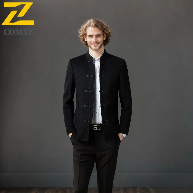 COMXZ Men Jacket 2025 Light Luxury Business Casual Stand Collar Autumn Winter Coat Office Travel Golf Slim Fit Wool Blends Coat
COMXZ Men Jacket 2025 Light Luxury Business Casual Stand Collar Autumn Winter Coat Office Travel Golf Slim Fit Wool Blends Coat
