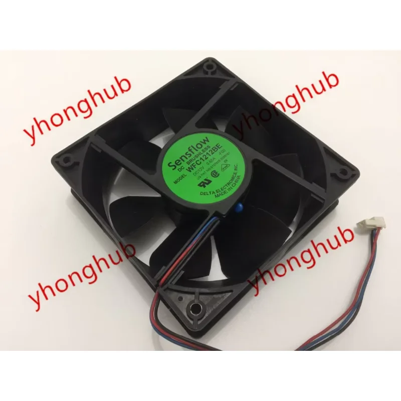 Delta Electronics WFC1212BE F00 Server Cooling Fan DC 12V 0.65A 120x120x38mm 3-wire
Delta Electronics WFC1212BE F00 Server Cooling Fan DC 12V 0.65A 120x120x38mm 3-wire