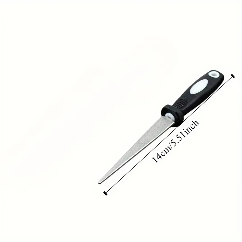 Diamond sharpening stone with one stone and two birds, double-sided flat and curved design, easy to grip handle Knife Sharpener
Diamond sharpening stone with one stone and two birds, double-sided flat and curved design, easy to grip handle Knife Sharpener