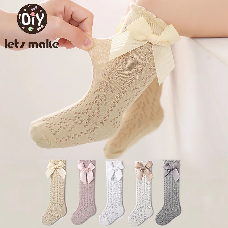 Kids Summer Knee High Socks Baby Girls Boys Bow Long Sock Soft Cotton Mesh Breathable Children Hollow Out Socken For 0-7 Years
Kids Summer Knee High Socks Baby Girls Boys Bow Long Sock Soft Cotton Mesh Breathable Children Hollow Out Socken For 0-7 Years