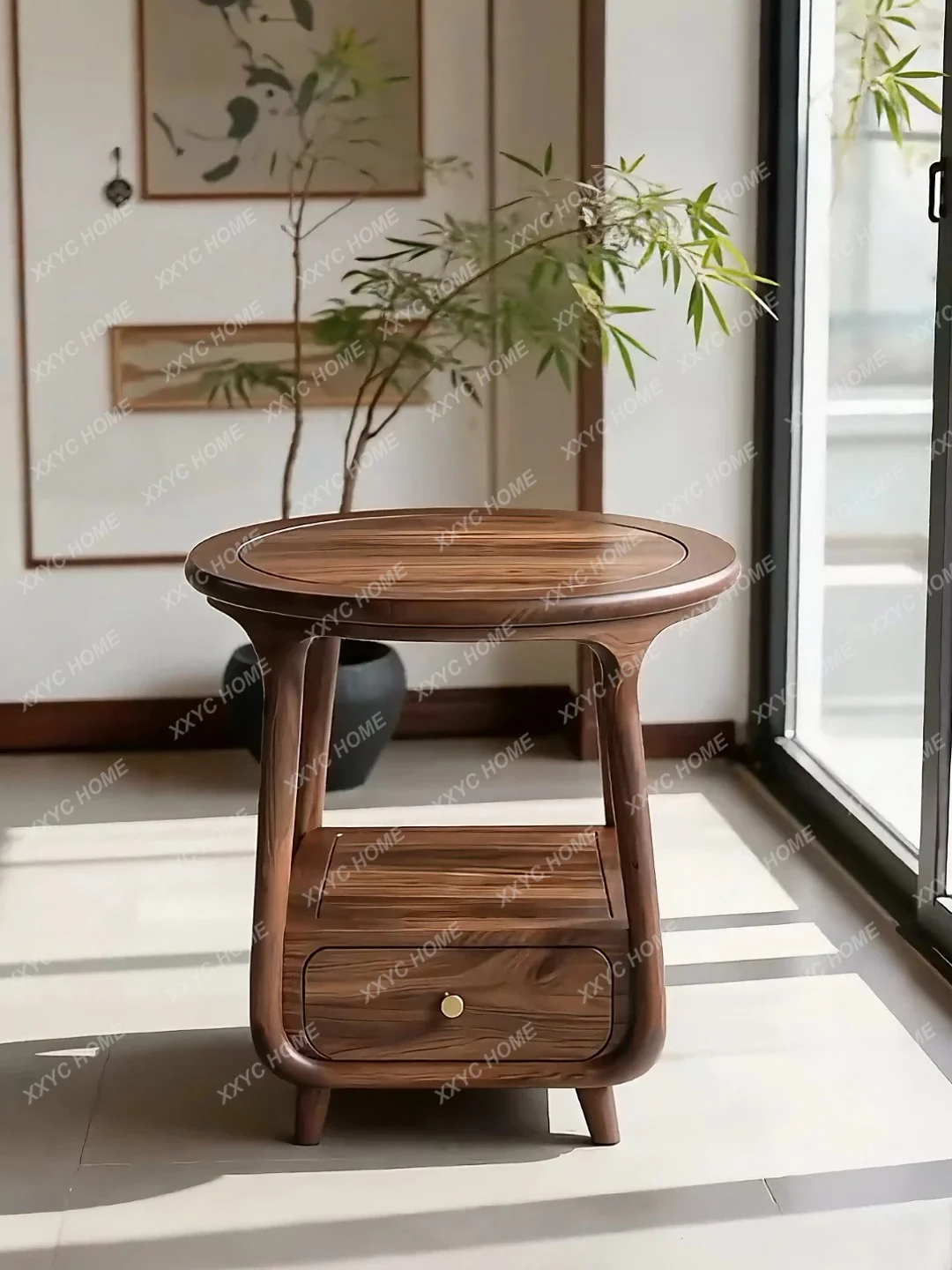 Small coffee table, minimalist corner table, living room round edge table, solid wood side cabinet
Small coffee table, minimalist corner table, living room round edge table, solid wood side cabinet