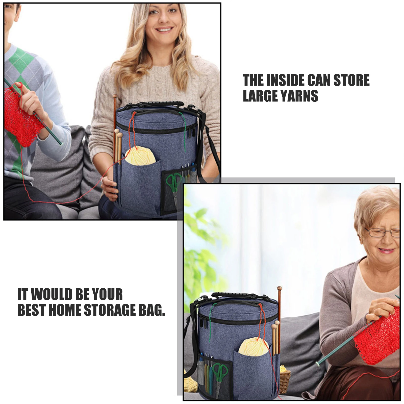 Waterproof Yarn Wool Storage Bag Premium Polyester Wear Resistant Portable Knitting Crochet Project Bags Sewing Tool Organizer
Waterproof Yarn Wool Storage Bag Premium Polyester Wear Resistant Portable Knitting Crochet Project Bags Sewing Tool Organizer