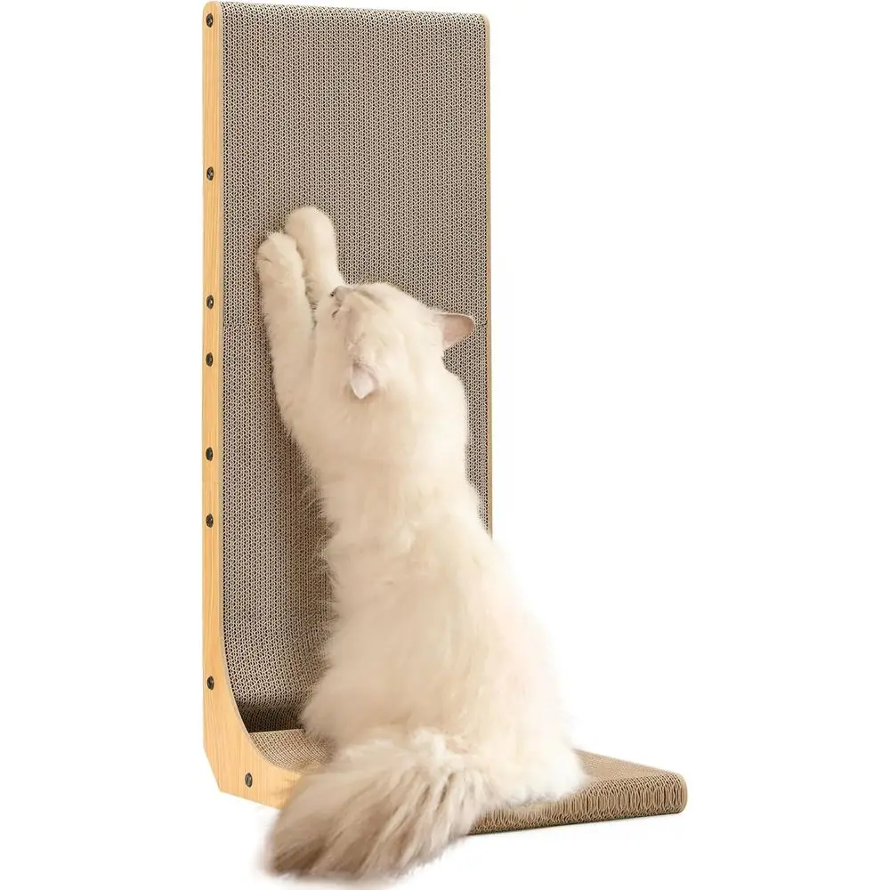 Extra Large L-Shape Wall Mounted Cat Scratch Pad with Ball Toy, 32.7 Long for Indoor Cats
Extra Large L-Shape Wall Mounted Cat Scratch Pad with Ball Toy, 32.7 Long for Indoor Cats