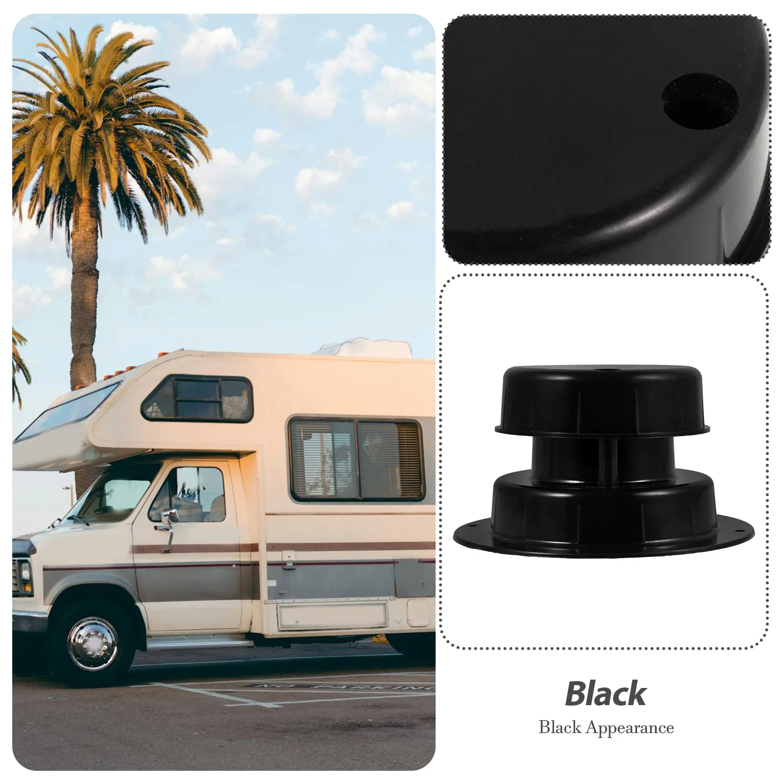 Plastic Rv Roof Vent Cap Camper Caps Black 1 Set Durable Material Easy Installation Ventilation Duct Cover Exhaust Motorhome
Plastic Rv Roof Vent Cap Camper Caps Black 1 Set Durable Material Easy Installation Ventilation Duct Cover Exhaust Motorhome