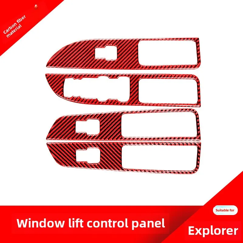 Suitable for Ford Explorer Modified Red Carbon Fiber Interior Door Window Control Button Panel Decorative Sticker
Suitable for Ford Explorer Modified Red Carbon Fiber Interior Door Window Control Button Panel Decorative Sticker