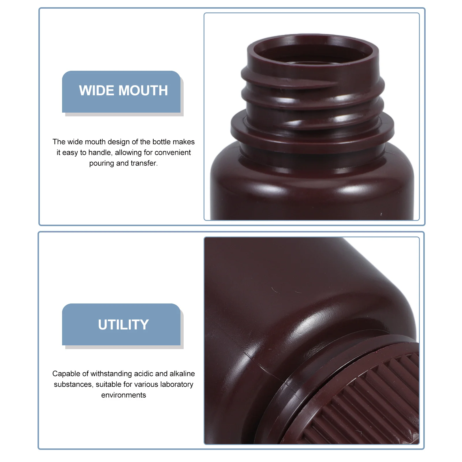 6Pcs 60ml Laboratory Reagent Bottles Wide Mouth Lightweight Portable Sample Containers Sample Bottles Bottle for Reagent
6Pcs 60ml Laboratory Reagent Bottles Wide Mouth Lightweight Portable Sample Containers Sample Bottles Bottle for Reagent