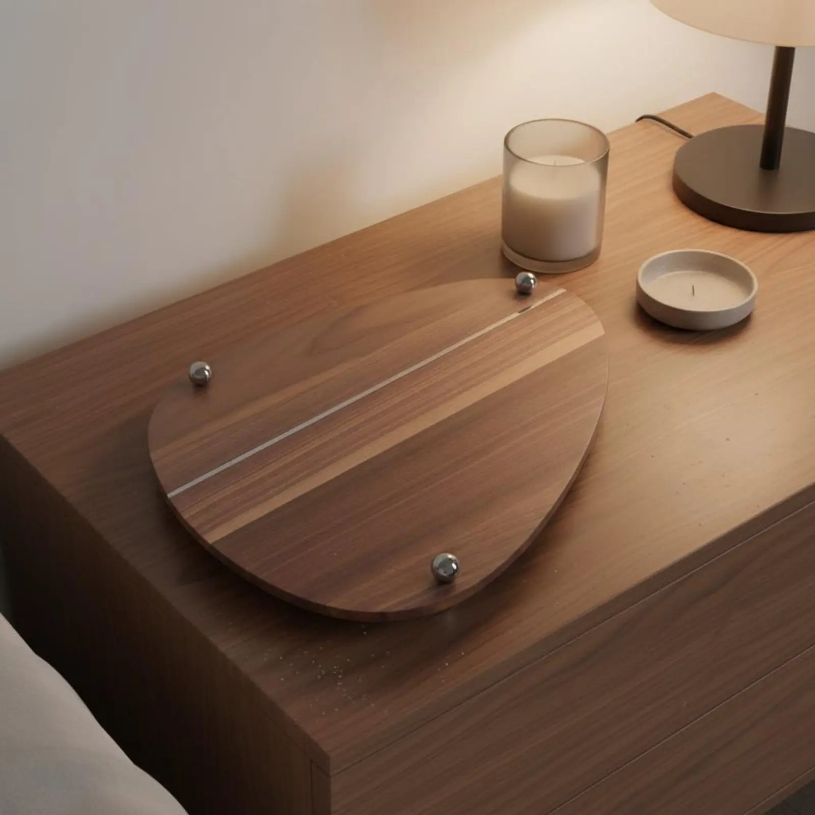 Walnut and Steel Decorative Tray Modern Design Modernist Wood Fruit Tray Home Decor for Living Room, Coffee Table
Walnut and Steel Decorative Tray Modern Design Modernist Wood Fruit Tray Home Decor for Living Room, Coffee Table