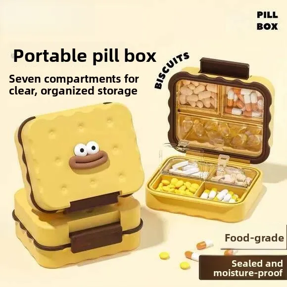 Portable Sealed Light-Proof Compact Medicine Box Cute Week-long Large Capacity Medical-grade Storage Organizer
Portable Sealed Light-Proof Compact Medicine Box Cute Week-long Large Capacity Medical-grade Storage Organizer