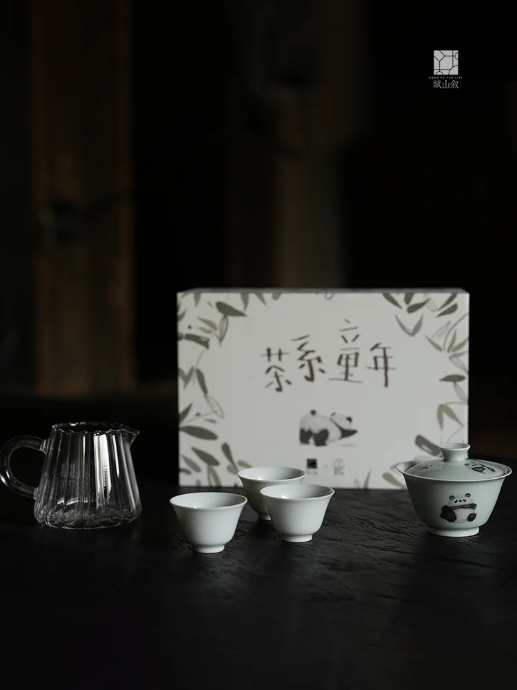 Fuanxu Cerc Tea Set Childhood Panda Cover Bowl Fair are Small Joint Name Gift Box Modern Fre Sle Handmade Gongfu T...
Fuanxu Cerc Tea Set Childhood Panda Cover Bowl Fair are Small Joint Name Gift Box Modern Fre Sle Handmade Gongfu T...