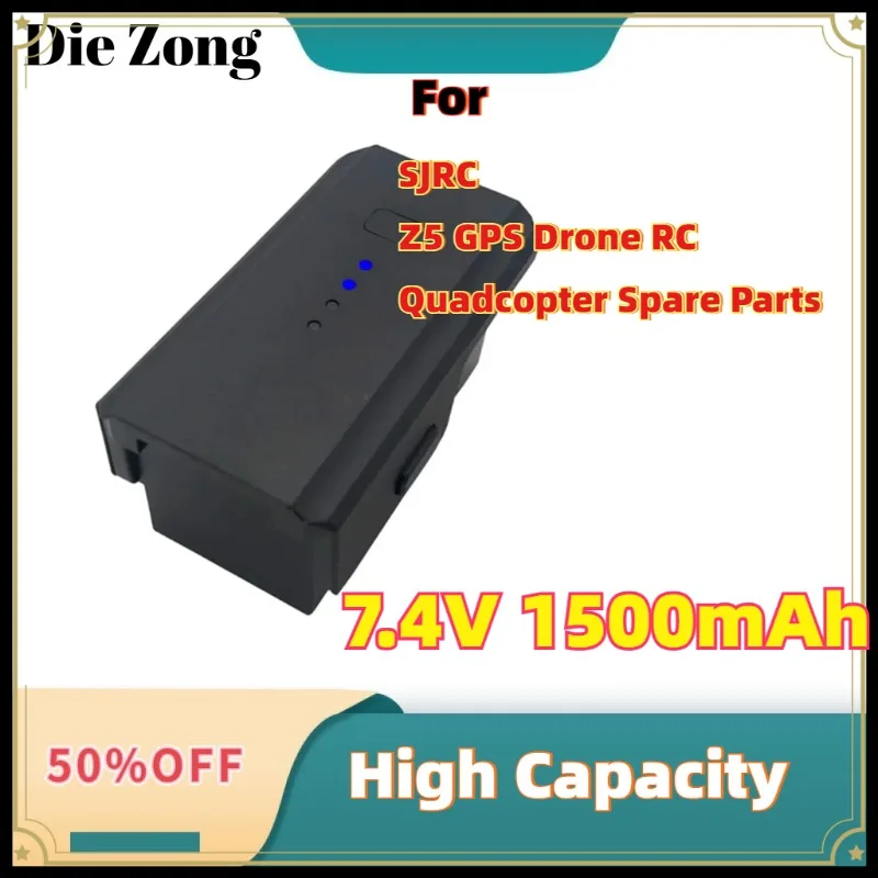 New 7.4V 1500mAh Lipo Battery For SJRC Z5 GPS Drone RC Quadcopter Spare Parts
New 7.4V 1500mAh Lipo Battery For SJRC Z5 GPS Drone RC Quadcopter Spare Parts