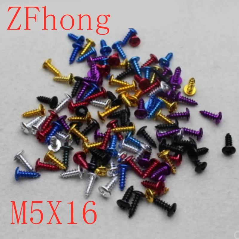 20Pcs M5 Colourful Self-tapping Screws Aluminum Alloy Self Tapping Screw For Motorcycle Modification Decoration
20Pcs M5 Colourful Self-tapping Screws Aluminum Alloy Self Tapping Screw For Motorcycle Modification Decoration