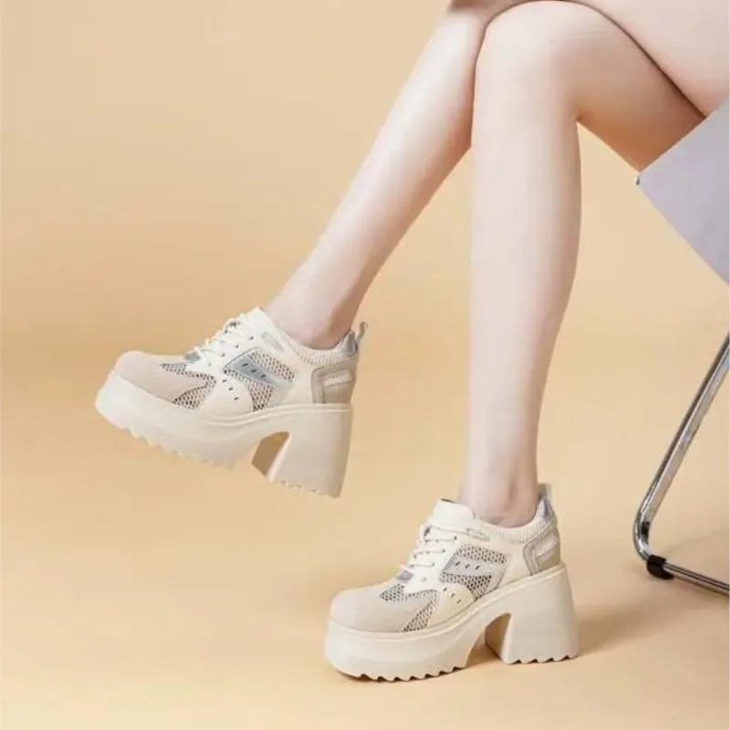 2026 10CM Air Mesh Microfiber Genuine Leather Platform Wedge Chunky Sneakers Hollow Summer Women Hidden Heel Sandals Shoes
2026 10CM Air Mesh Microfiber Genuine Leather Platform Wedge Chunky Sneakers Hollow Summer Women Hidden Heel Sandals Shoes