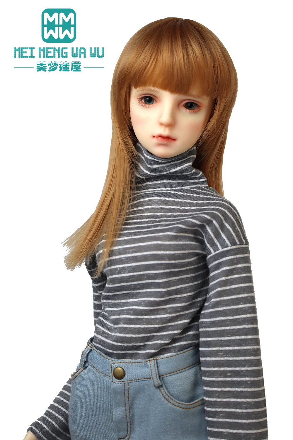 1/3 BJD Doll Clothes 60cm SD DD Toys ball joint doll Fashionable striped T-shirt girl gift
1/3 BJD Doll Clothes 60cm SD DD Toys ball joint doll Fashionable striped T-shirt girl gift