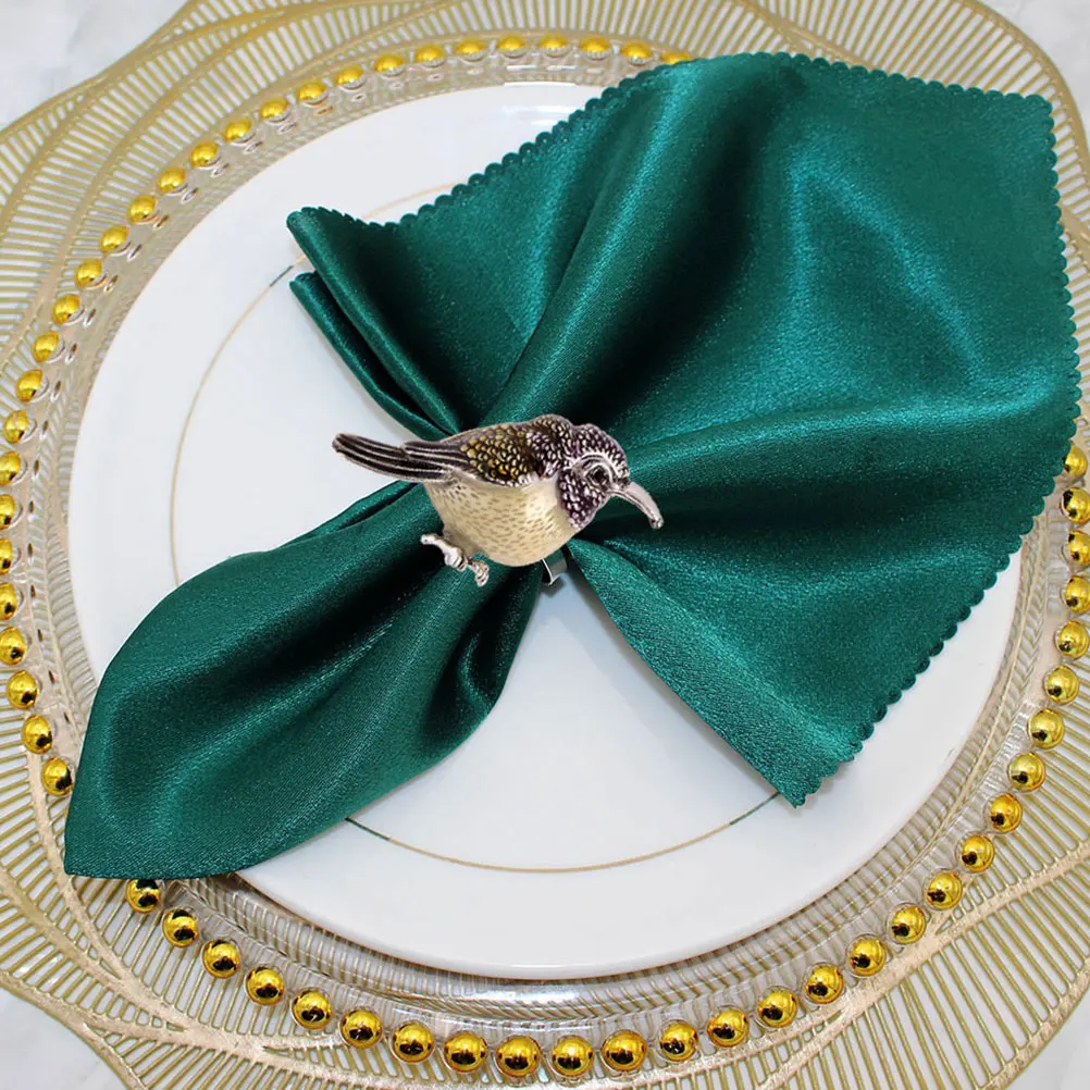 4pcs Metal Napkin Ring Rings Silver Bird Shaped Holders Metal Alloy Decorative Dinner Tableware Party Decorations
4pcs Metal Napkin Ring Rings Silver Bird Shaped Holders Metal Alloy Decorative Dinner Tableware Party Decorations