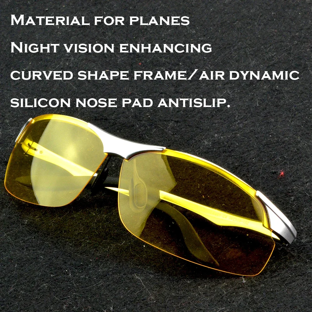Clara Vida Aluminium Magnesium Alloy Silver Nightb Vision Enhancing Curved Frame Sunglasses
Clara Vida Aluminium Magnesium Alloy Silver Nightb Vision Enhancing Curved Frame Sunglasses