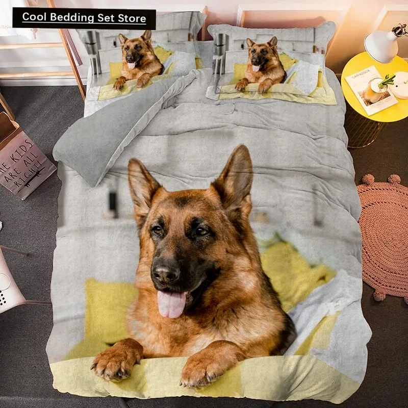 German Shepherd Duvet Cover King Queen 3D Lovely Dog Pattern Bedding Set for Kids Boys Girls Cute Pet Puppy Soft Comforter Cover
German Shepherd Duvet Cover King Queen 3D Lovely Dog Pattern Bedding Set for Kids Boys Girls Cute Pet Puppy Soft Comforter Cover